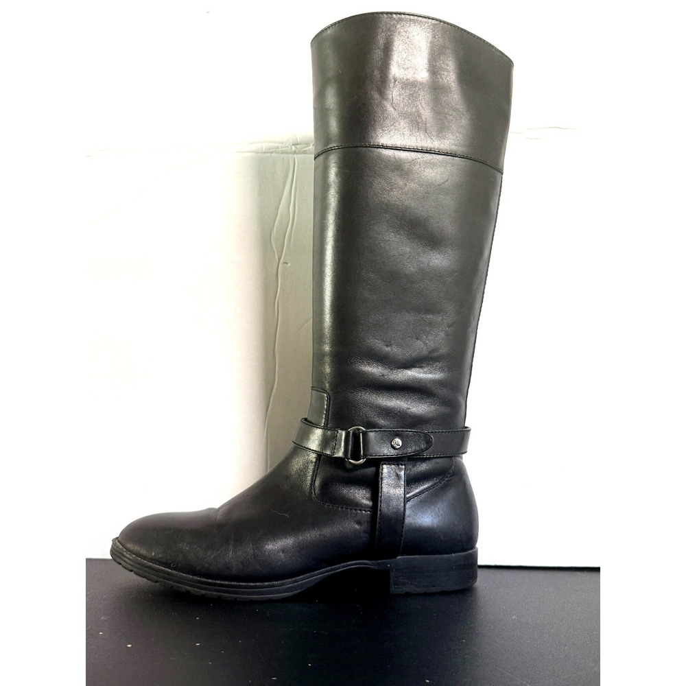 Lauren Ralph Lauren Sulita Tall Leather Riding Equestrian Boots Size 8.5